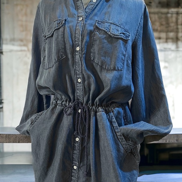 Label Of Graded Goods super soft rayon jean drawstring waistband tshirt dress - Picture 15 of 16